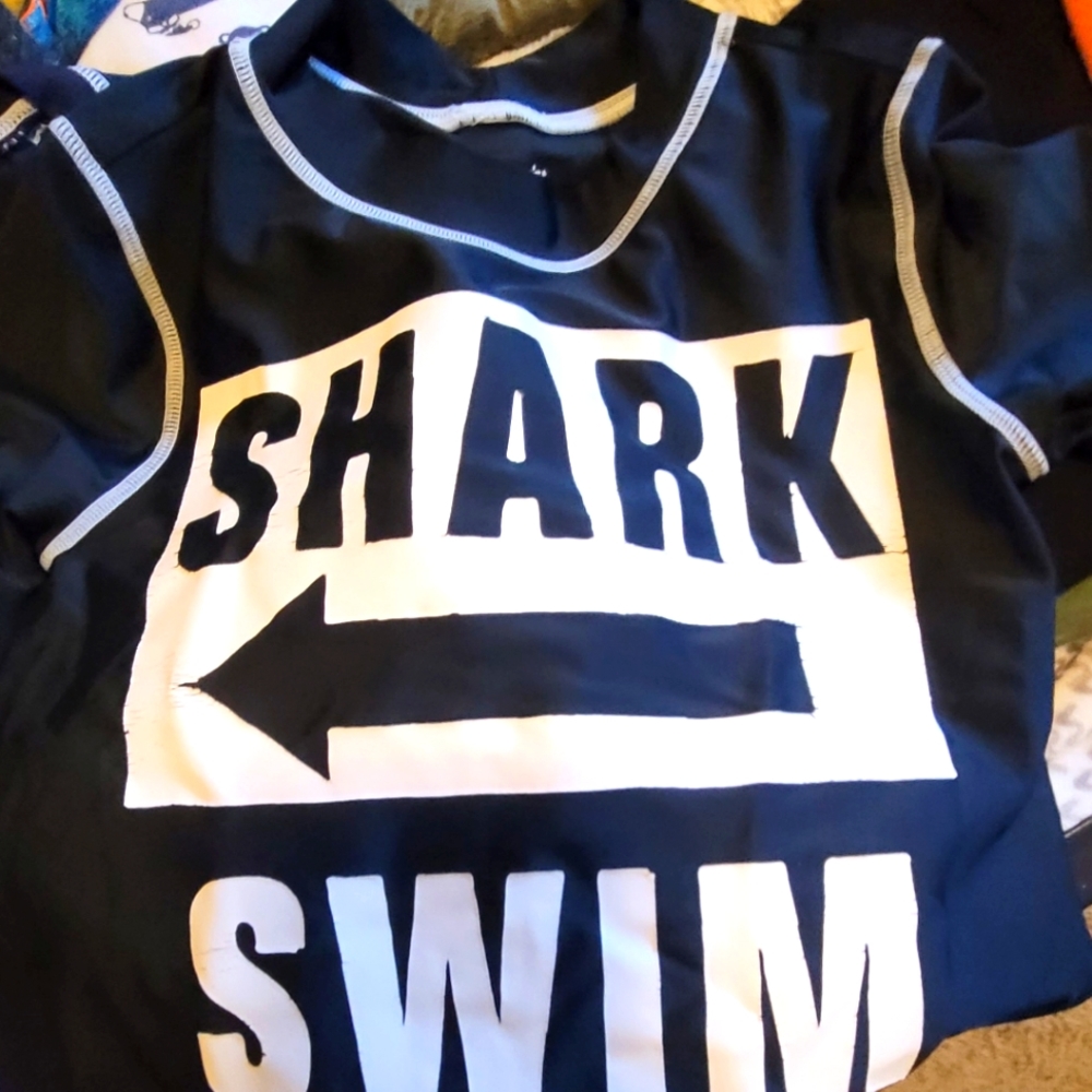Boys size 10 swim shirts/ rash guards.